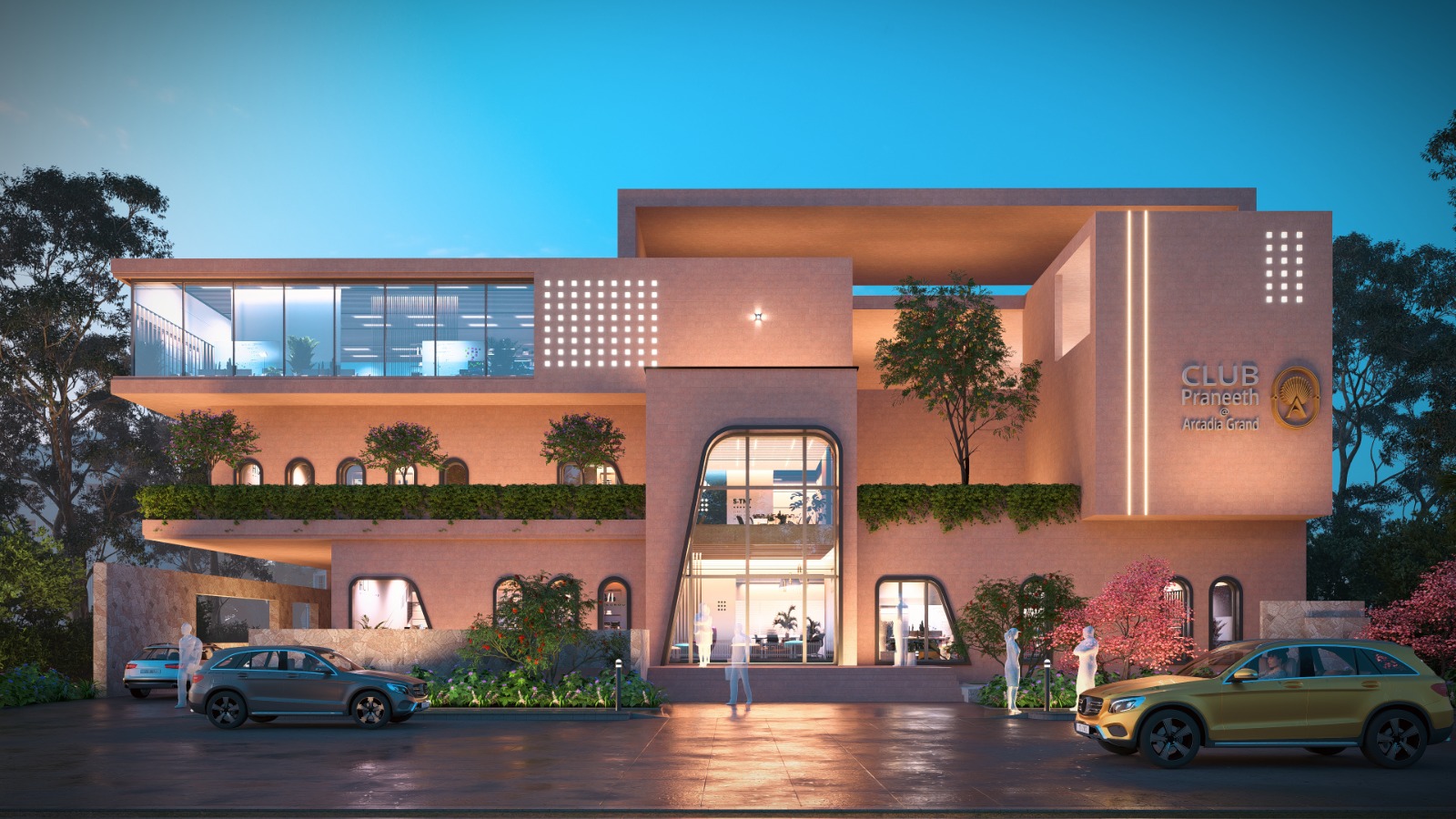 Arcadia Grand premium clubhouse and arrival experience