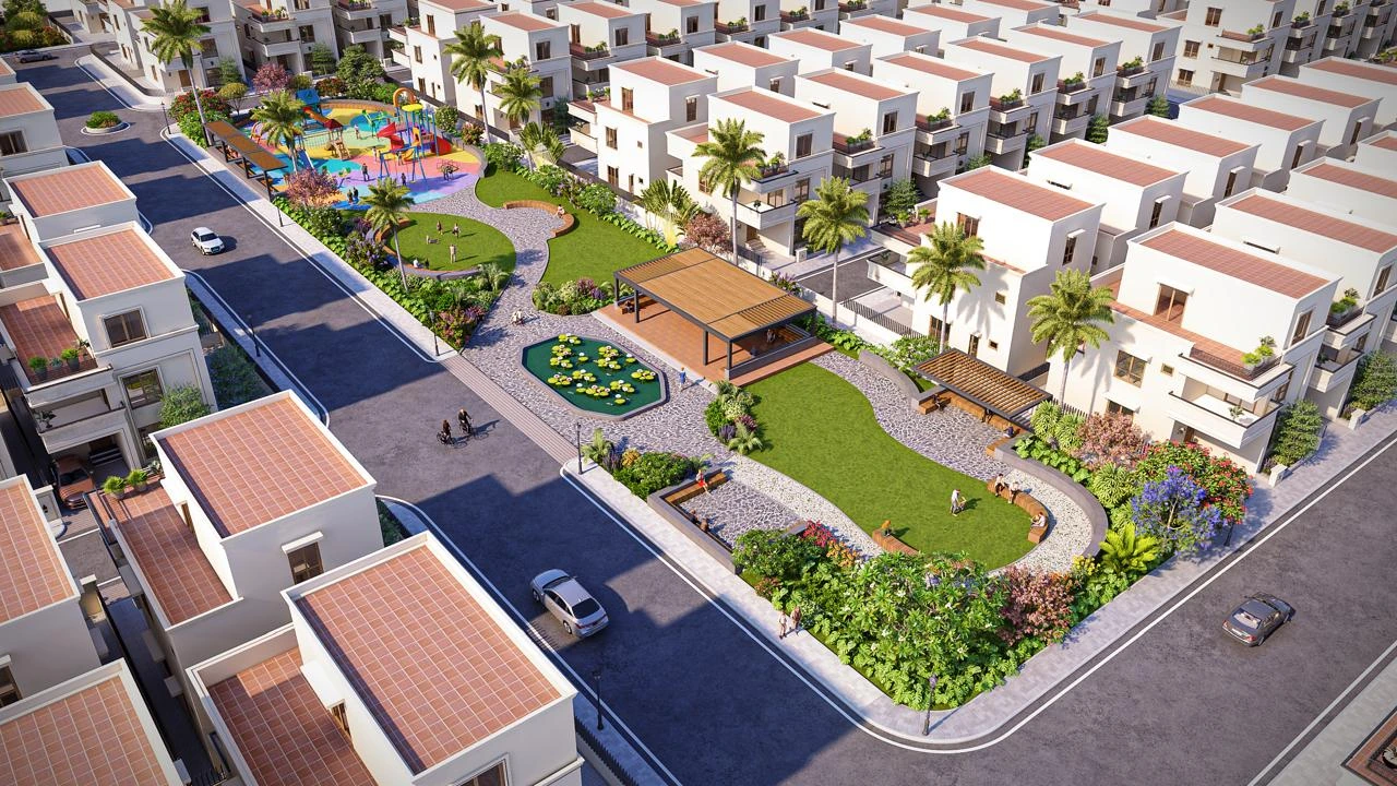 Arcadia Premium landscaped central court